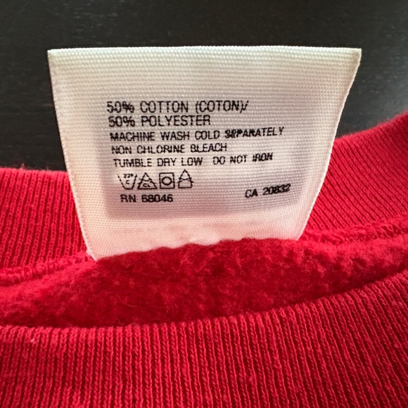 Vintage 80s 90s Womens Tultex Peanuts Snoopy Christmas Sweatshirt Large - Picture 5 of 7